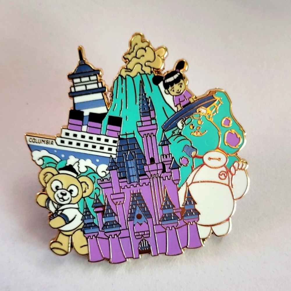 Disney D23 Gold Member Around The World Pin Single Tokyo Disney resort